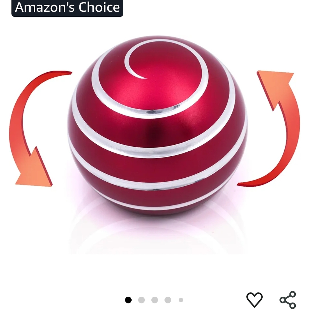 Mezmoglobe Red and Silver Decorative Sphere